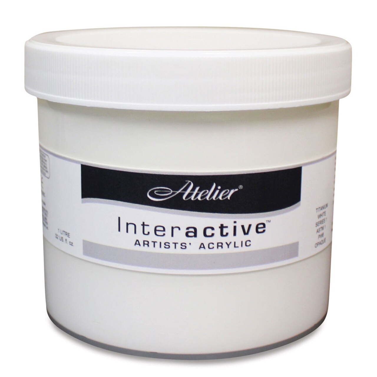 Chroma Atelier Interactive Artists' Acrylics - Titanium White, Liter jar